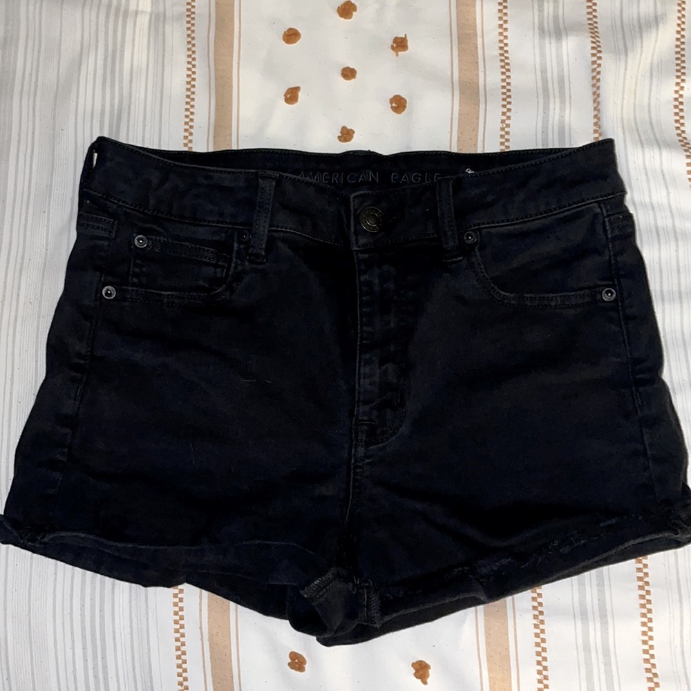 Black American Eagle Stretch Jean shorts